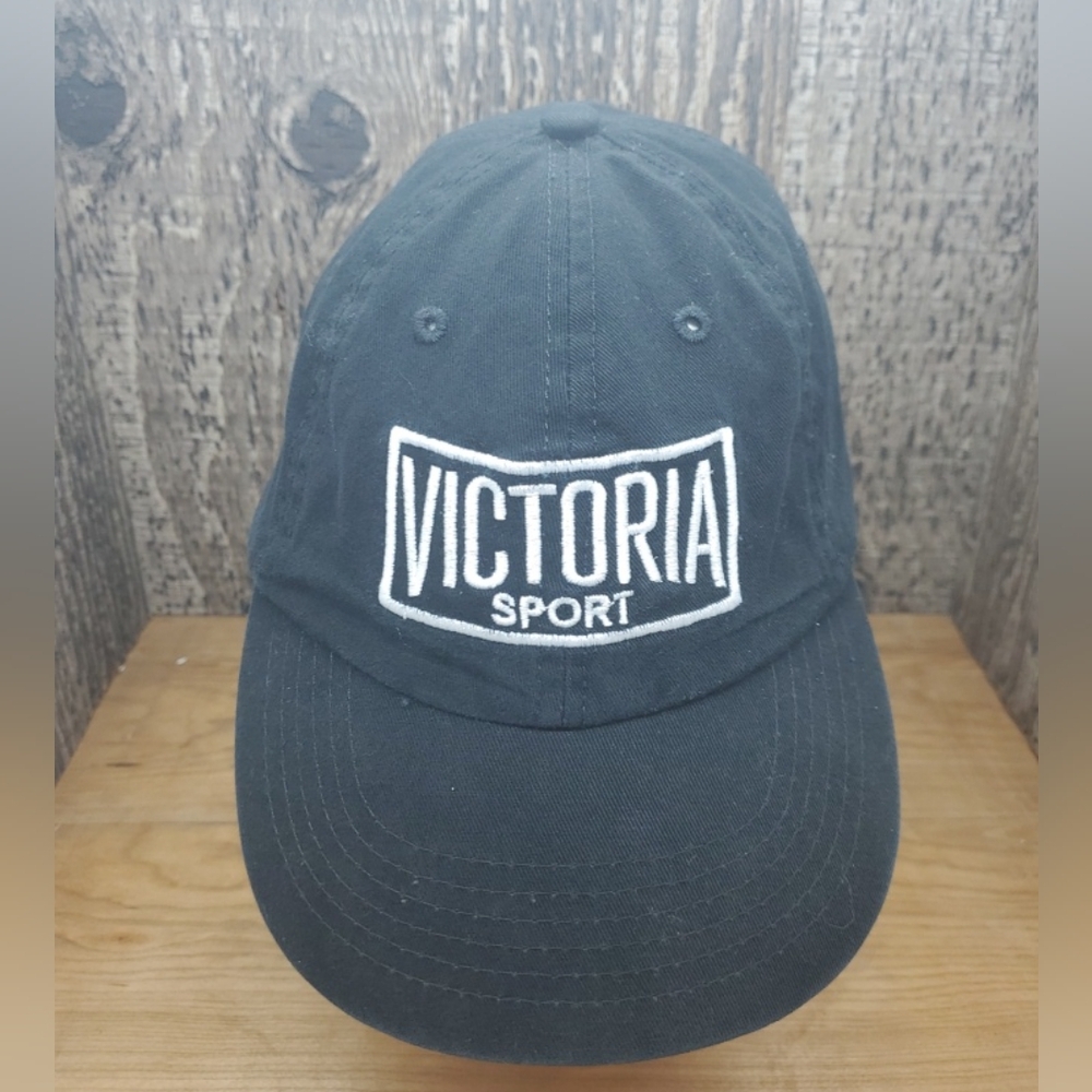 Victoria Sport Victoria's Secret Baseball Cap Hat Black Adjustable Strapback OS